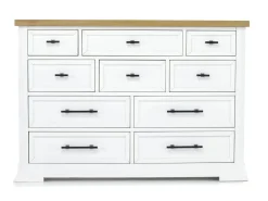 Mor Furniture Ashbryn Storage Bed, Dresser, Mirror & Nightstand In White, Queen