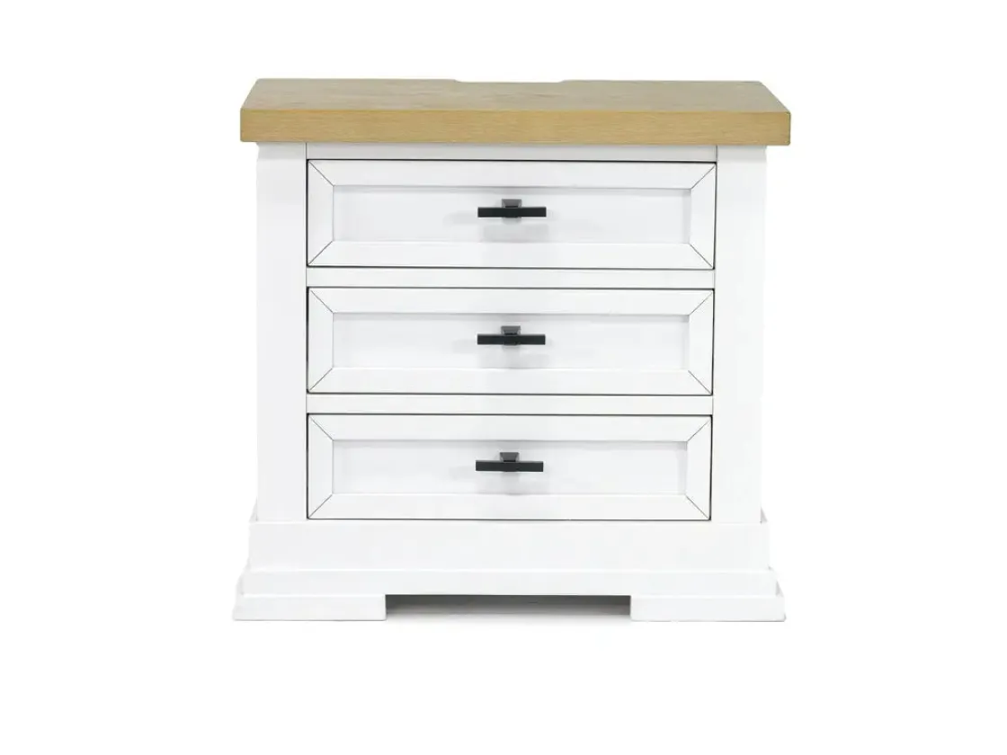 Mor Furniture Ashbryn Storage Bed, Dresser, Mirror & Nightstand In White, Queen