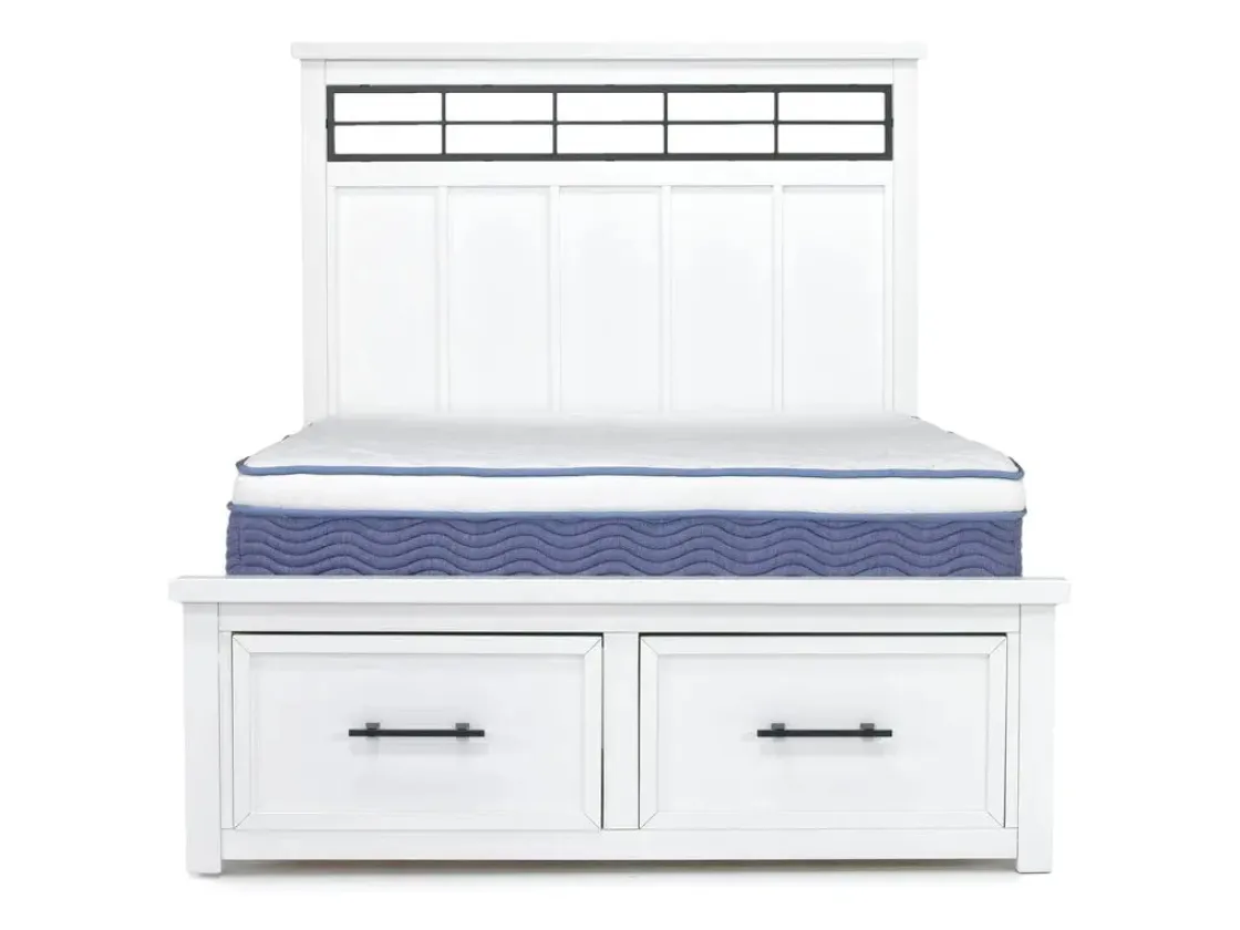 Mor Furniture Ashbryn Storage Bed In White, Queen