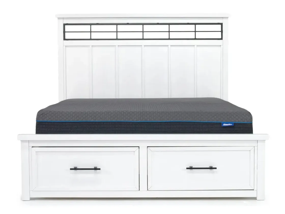Mor Furniture Ashbryn Storage Bed In White, Queen