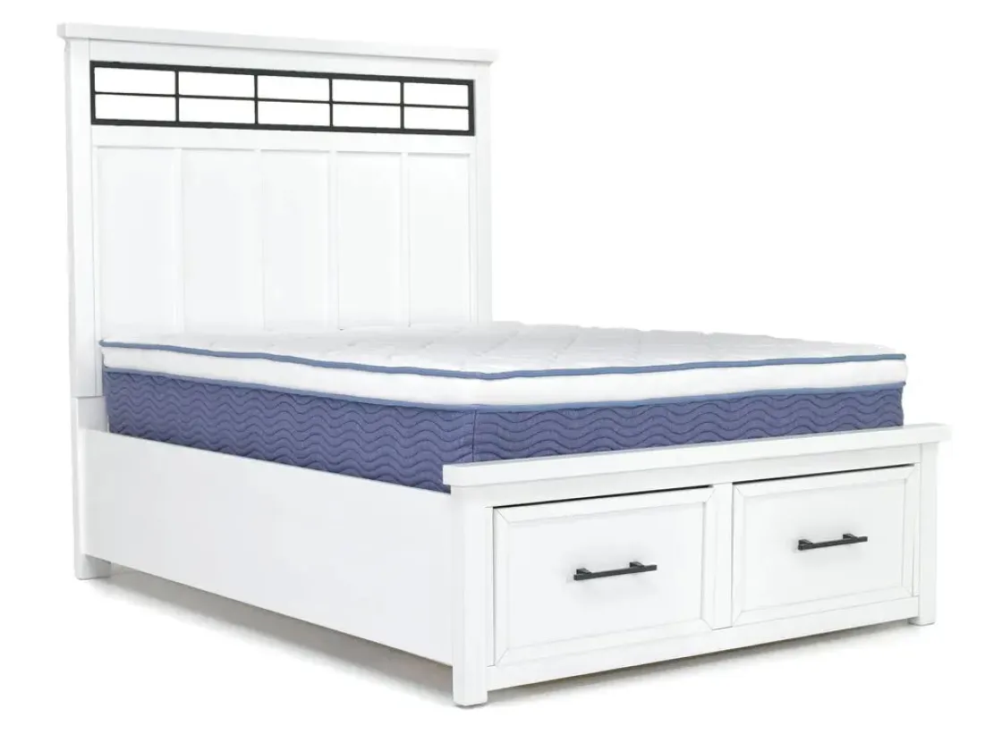 Mor Furniture Ashbryn Storage Bed In White, Queen
