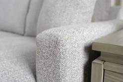 Mor Furniture Ashfield Tux Sofa Chaise Sectional In Ashfield Granite, Right Facing