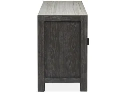 Mor Furniture Aspen Valley 4 Door Media Console In Ravenwood Black