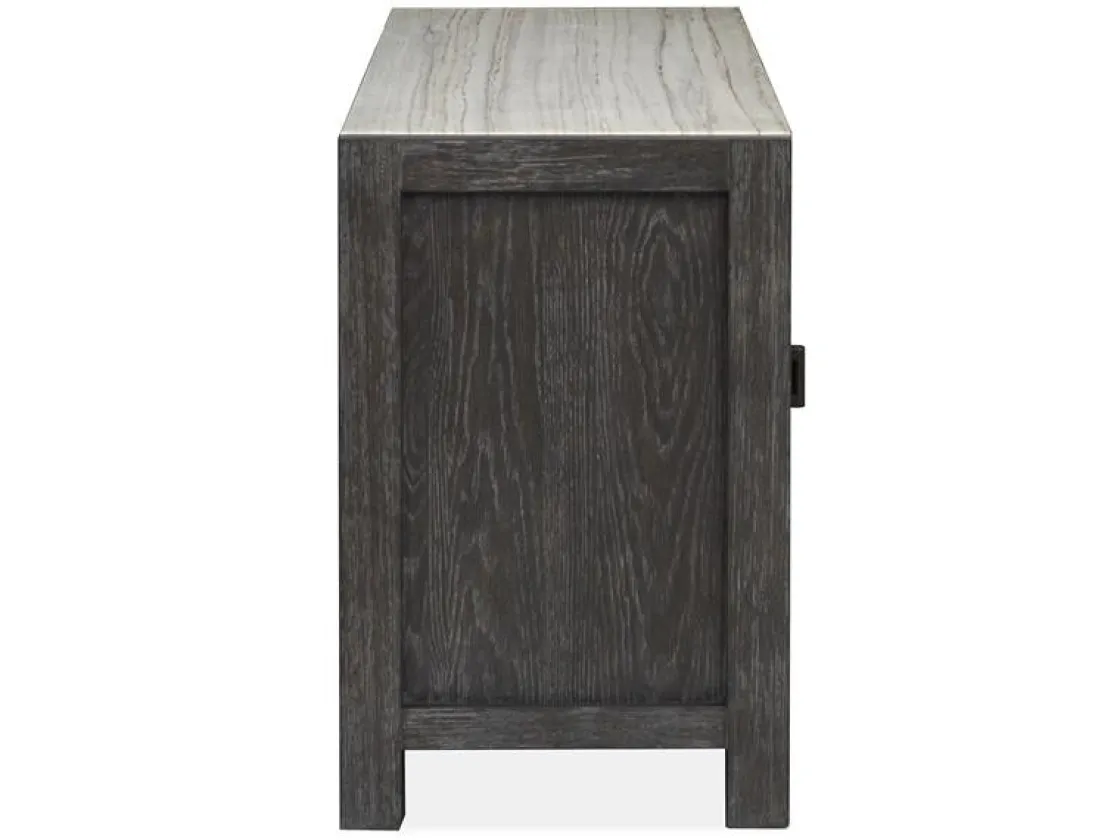 Mor Furniture Aspen Valley 4 Door Media Console In Ravenwood Black