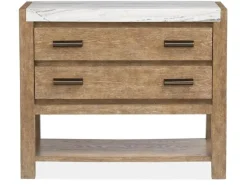 Mor Furniture Aspen Valley 2 Drawer Nightstand In Black