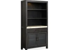 Mor Furniture Aspen Valley Display Cabinet In Ravenwood Black