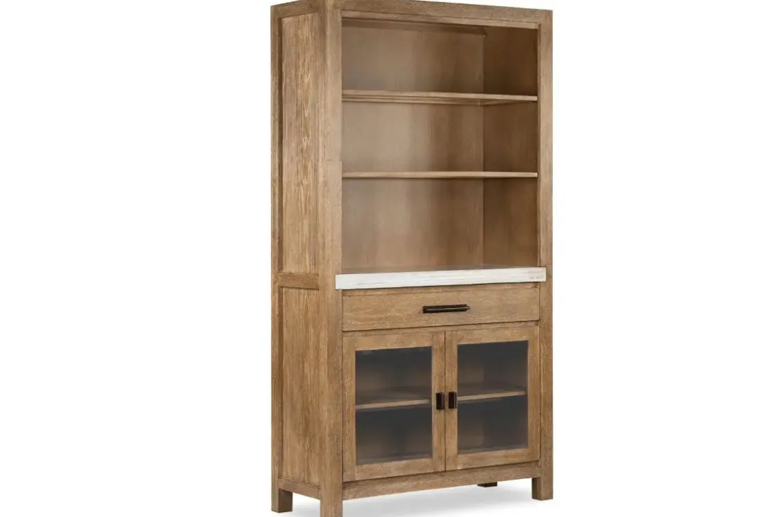 Mor Furniture Aspen Valley Display Cabinet In Ravenwood Black