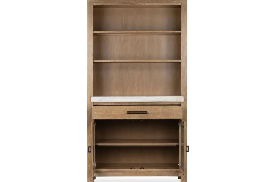 Mor Furniture Aspen Valley Display Cabinet In Ravenwood Black