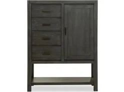 Mor Furniture Aspen Valley Door Chest In Sierra Brown