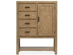 Mor Furniture Aspen Valley Door Chest In Sierra Brown