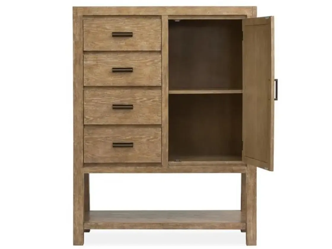 Mor Furniture Aspen Valley Door Chest In Sierra Brown