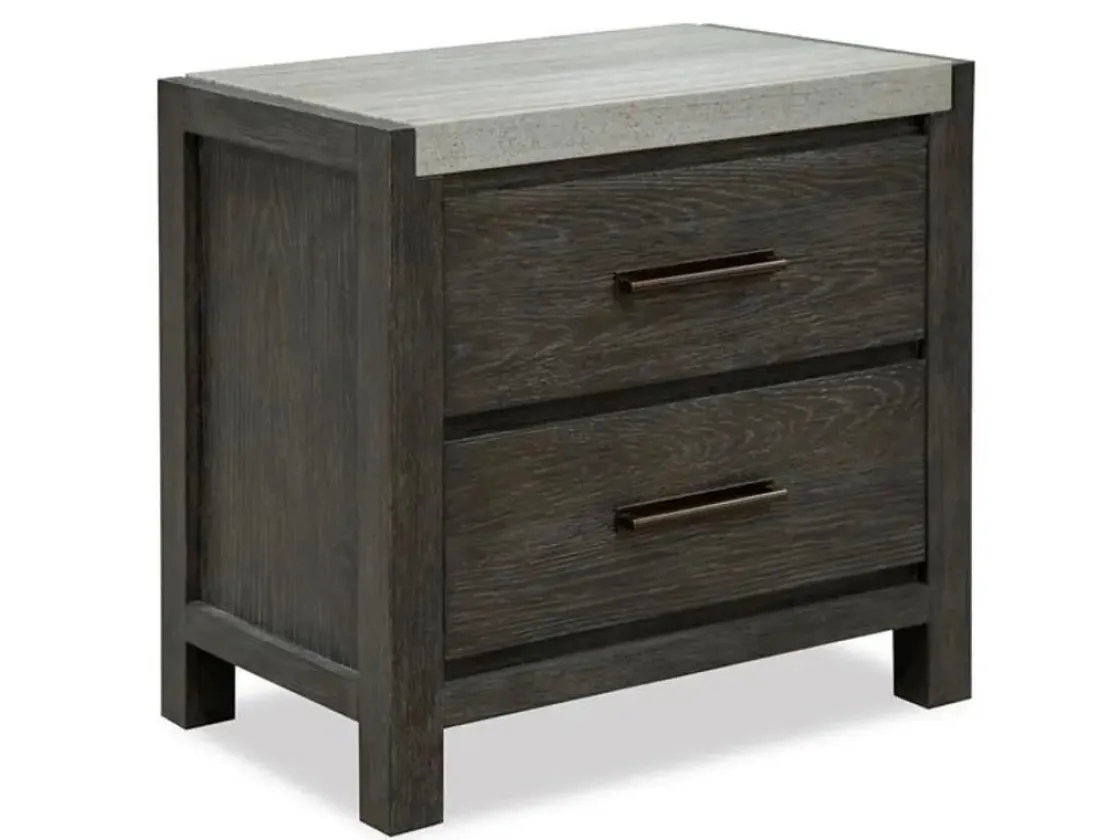 Mor Furniture Aspen Valley Panel Bed, Dresser, Mirror & Nightstand In Sierra Brown, Queen