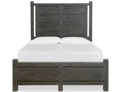 Mor Furniture Aspen Valley Panel Bed In Sierra Brown, Queen