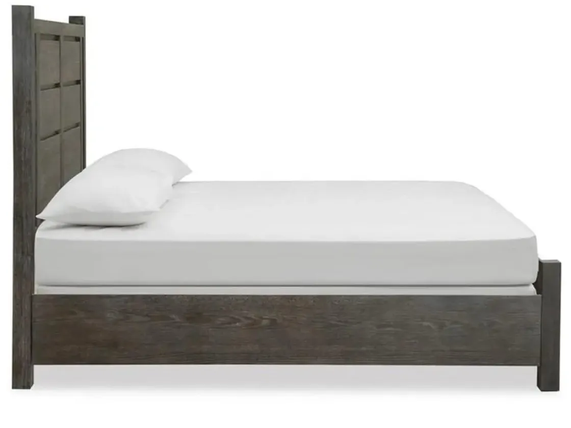 Mor Furniture Aspen Valley Panel Bed In Sierra Brown, Queen