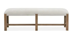 Mor Furniture Aspen Valley Stone Top Dining Table, 4 Chairs & Bench In Sierra Brown