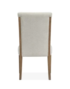 Mor Furniture Aspen Valley Stone Top Dining Table & 6 Chairs In Sierra Brown