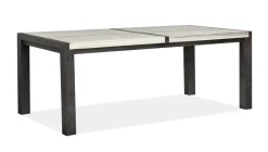 Mor Furniture Aspen Valley Stone Top Dining Table & 4 Chairs In Sierra Brown