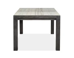 Mor Furniture Aspen Valley Stone Top Dining Table & 4 Chairs In Sierra Brown