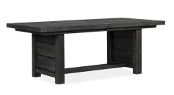 Mor Furniture Aspen Valley Trestle Dining Table & 4 Chairs In Ravenwood Black