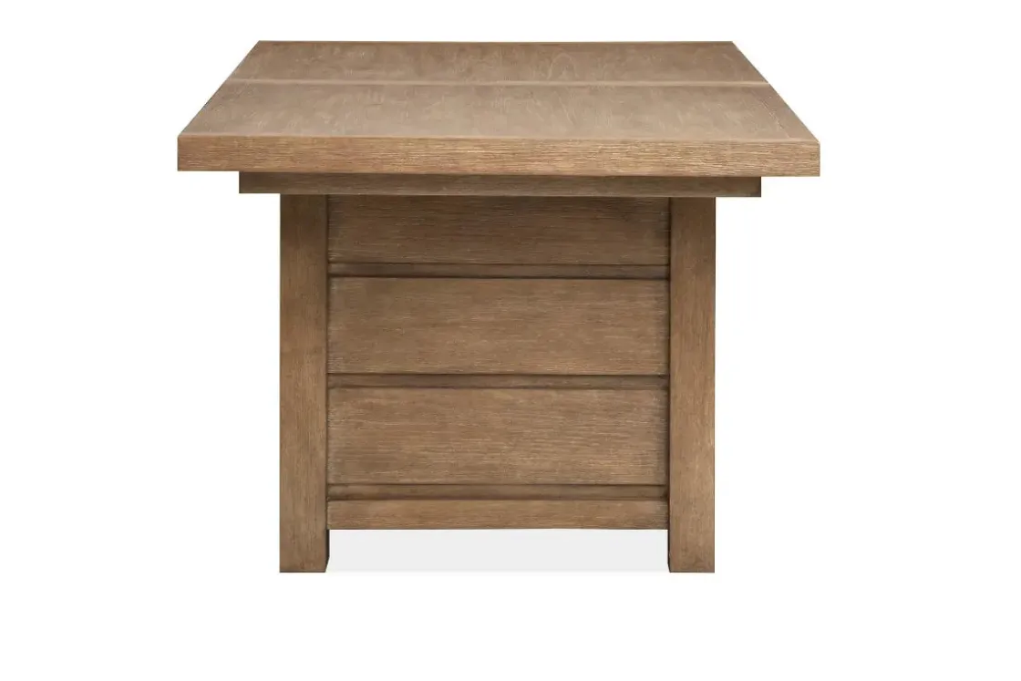 Mor Furniture Aspen Valley Trestle Dining Table & 4 Chairs In Ravenwood Black