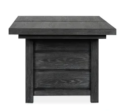 Mor Furniture Aspen Valley Trestle Dining Table & 4 Chairs In Ravenwood Black