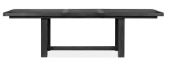 Mor Furniture Aspen Valley Trestle Dining Table & 4 Chairs In Ravenwood Black
