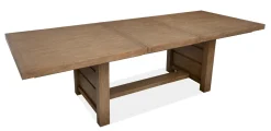Mor Furniture Aspen Valley Trestle Dining Table In Sierra Brown