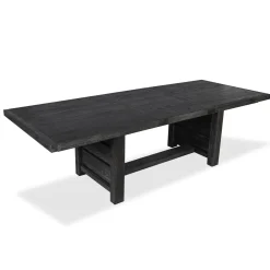 Mor Furniture Aspen Valley Trestle Dining Table In Sierra Brown