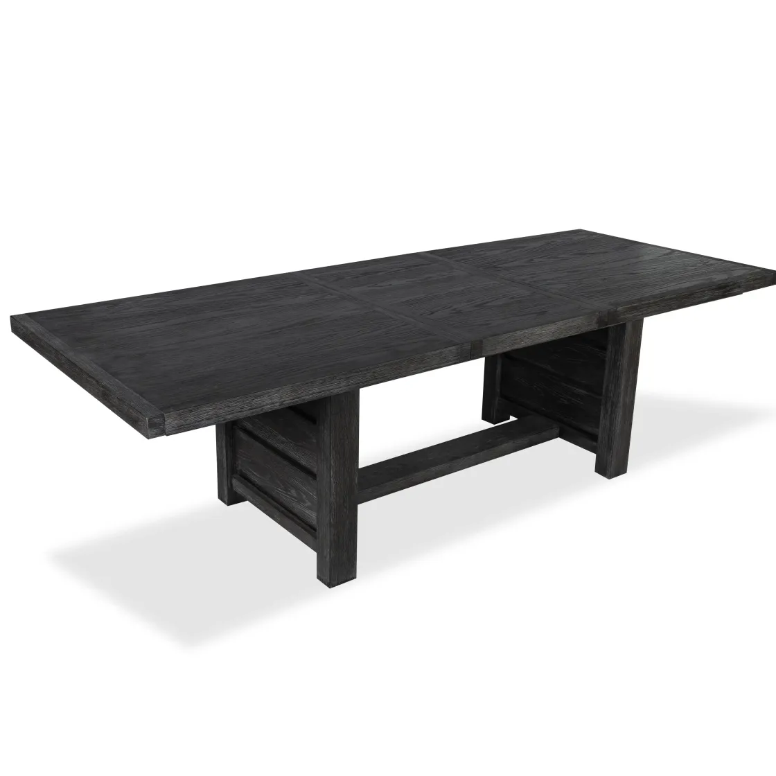 Mor Furniture Aspen Valley Trestle Dining Table In Sierra Brown
