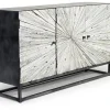 Mor Furniture Astral 3 Door Accent Cabinet In Gray