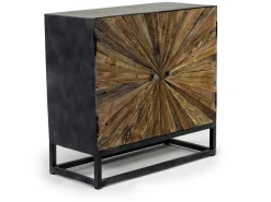 Mor Furniture Astral 3 Door Accent Cabinet In Gray