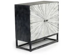 Mor Furniture Astral 3 Door Accent Cabinet In Gray
