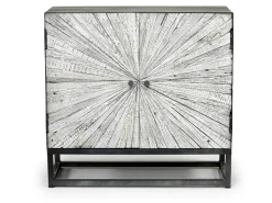 Mor Furniture Astral 3 Door Accent Cabinet In Gray