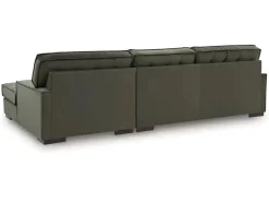Mor Furniture Austen Sofa Chaise Sectional In Olive, Left Facing
