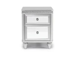 Mor Furniture Avril Chairside Table In Silver
