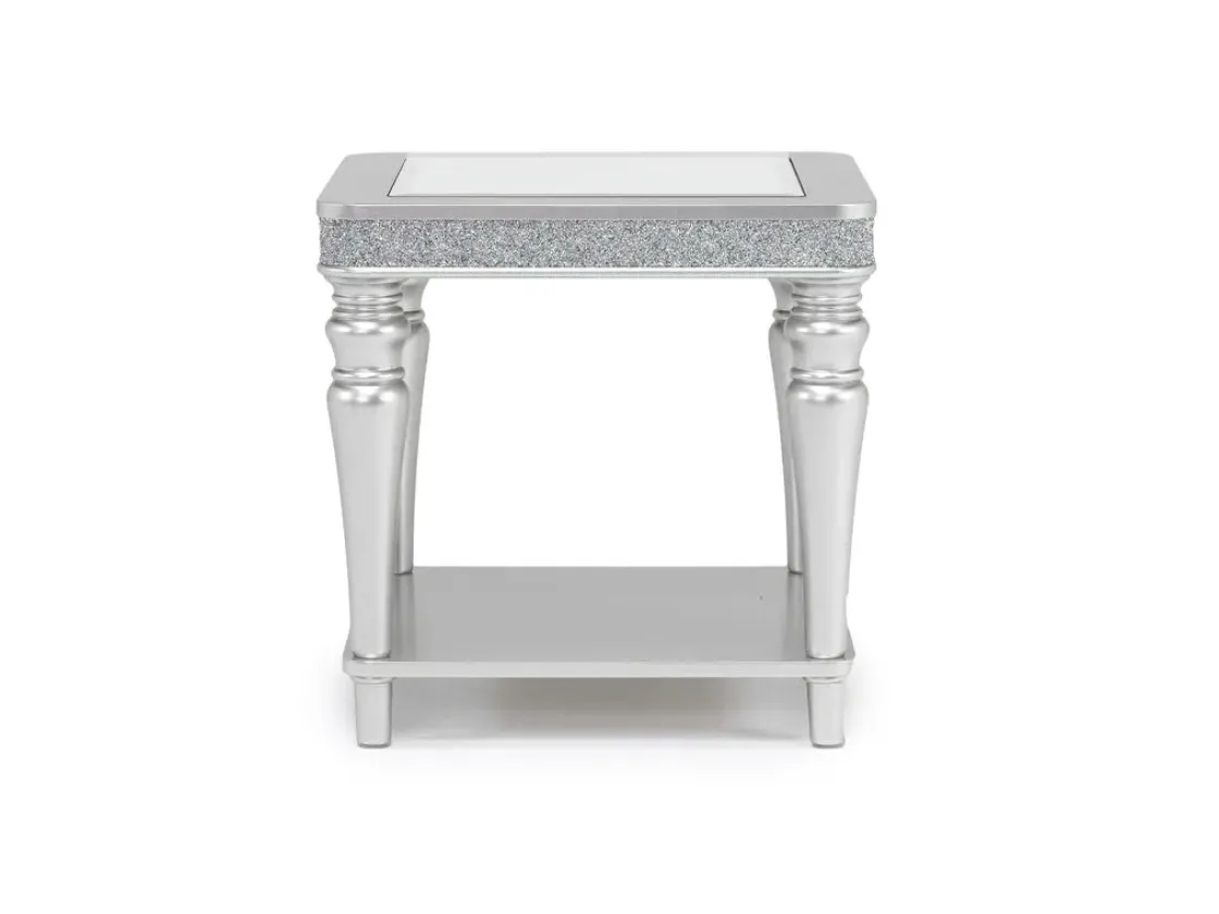 Mor Furniture Avril End Table In Silver
