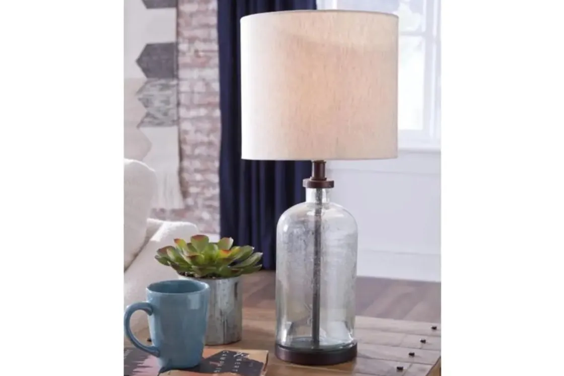 Mor Furniture Bandile Lamp In Clear Bronze Finish