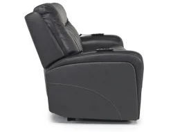 Mor Furniture Banks 3 Power Loveseat In Leather