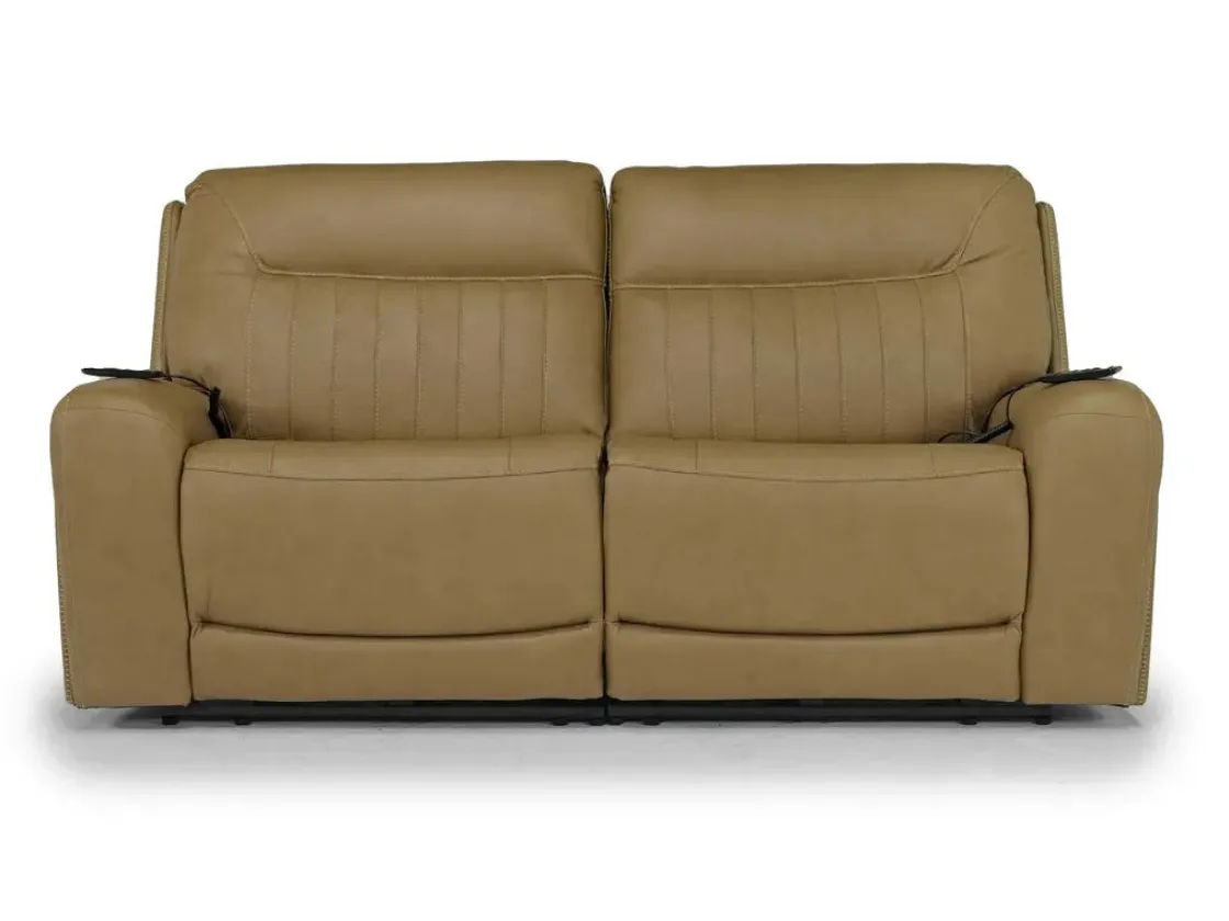 Mor Furniture Banks 3 Power Loveseat In Leather