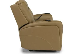 Mor Furniture Banks 3 Power Loveseat In Leather