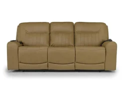 Mor Furniture Banks 3 Power Sofa & Loveseat In Leather
