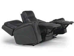 Mor Furniture Banks 3 Power Sofa & Loveseat In Leather
