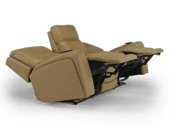 Mor Furniture Banks 3 Power Sofa & Loveseat In Leather
