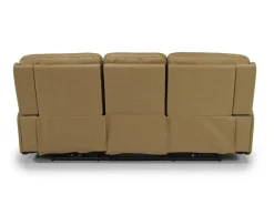Mor Furniture Banks 3 Power Sofa In Chesapeake Charcoal Leather
