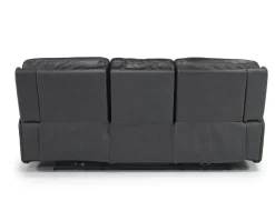 Mor Furniture Banks 3 Power Sofa In Chesapeake Charcoal Leather