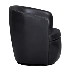 Mor Furniture Barolo Leather Swivel Club Chair In Caramel