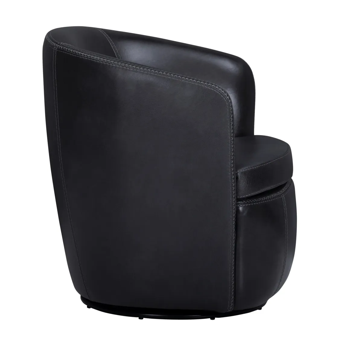 Mor Furniture Barolo Leather Swivel Club Chair In Caramel