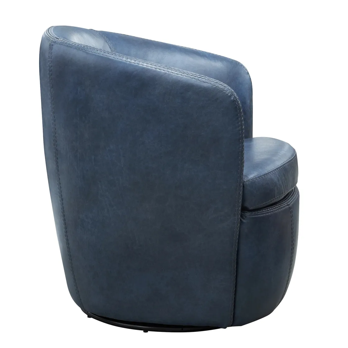 Mor Furniture Barolo Leather Swivel Club Chair In Caramel