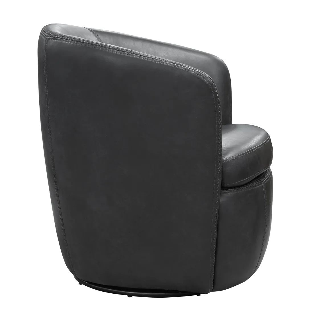 Mor Furniture Barolo Leather Swivel Club Chair In Caramel