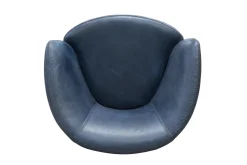 Mor Furniture Barolo Leather Swivel Club Chair In Caramel